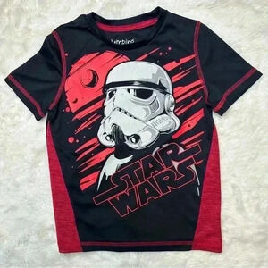 Jumping Beans Star Wars Storm Trooper T-Shirt Black, Red,  & White Size 5
